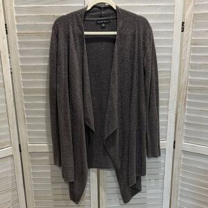 Barefoot Dreams Dark Brown Open Cardigan
